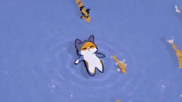 دانلود والپیپر متحرک گربه شناور Floating Cat