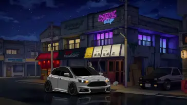 دانلود والپیپر متحرک فورد فوکوس اِس‌تی Ford Focus ST در شهر