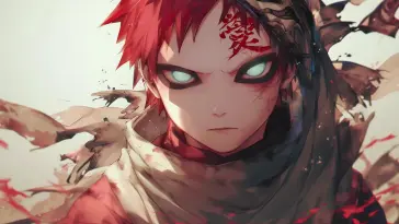 دانلود والپیپر متحرک گارا از صحرا Gaara of the Desert از ناروتو Naruto