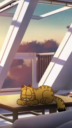 دانلود والپیپر متحرک گارفیلد در حال خواب Garfield Sleeping