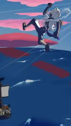 دانلود والپیپر متحرک گیر ۵ روی آب Gear 5 Bounce on Water از One Piece