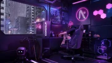 دانلود والپیپر متحرک اتاق گیمینگ دختر Girl Gaming Room