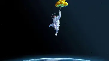دانلود والپیپر متحرک دختر با بادکنک‌ها Girl With Balloons