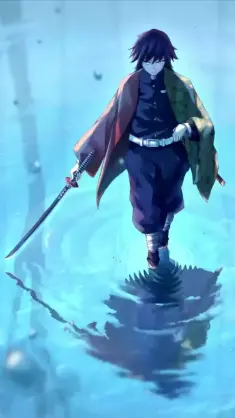 دانلود والپیپر متحرک گیو تومیوکا دیمون اسلیر Demon Slayer Giyu Tomioka