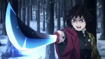 دانلود والپیپر متحرک گیو توموکا هاشیرای آب Demon Slayer Giyu Tomioka Water Hashira