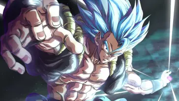 دانلود والپیپر متحرک گوگِتا Gogeta با موهای آبی از Dragon Ball