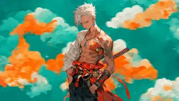 دانلود والپیپر متحرک کراساور گوجو و وان پیس Gojo Satoru One Piece Crossover