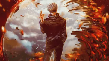 دانلود والپیپر متحرک گوجو ساتورو Gojo Satoru با نیم‌بخند – نگاه نمادین از Jujutsu Kaisen