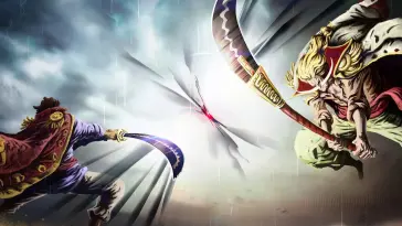 دانلود والپیپر متحرک گلد راجر Gol D. Roger در برابر وایت‌برد Whitebeard از One Piece