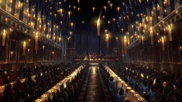 دانلود والپیپر متحرک تالار بزرگ هاگوارتز Great Hall از Harry Potter