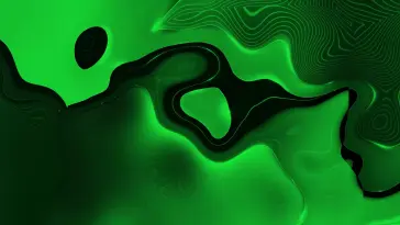 دانلود والپیپر متحرک امواج مایع سبز رنگ Green Liquid Waves