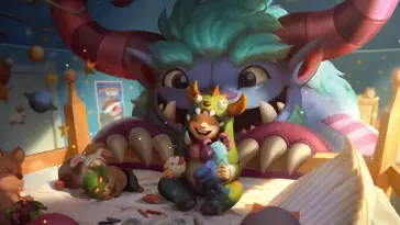 دانلود والپیپر متحرک نونو و ویلیامپ League of Legends Nunu & Willump
