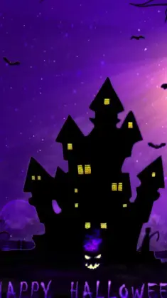 دانلود والپیپر متحرک قلعه هالووین Halloween Castle