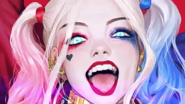 دانلود والپیپر متحرک هارلی کوئین خندان شرور Harley Quinn