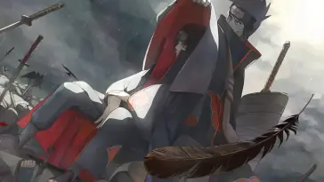 دانلود والپیپر متحرک انیمه ایتاچی و کیسامه در مأموریت بارانی Naruto Itachi & Kisame