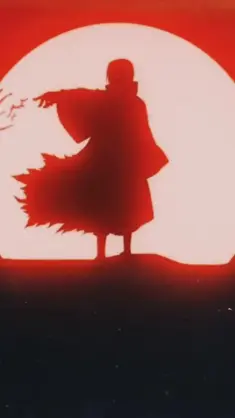 دانلود والپیپر متحرک ایتاچی در برابر ماه از Naruto