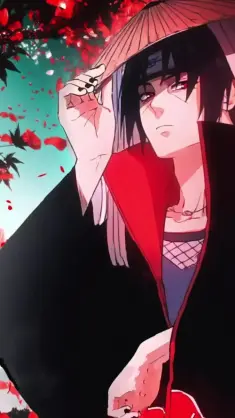 دانلود والپیپر متحرک ایتاچی اوچیها Itachi Uchiha در پاییز از ناروتو Naruto