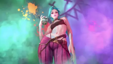 دانلود والپیپر متحرک جینکس آرکین League of Legends Jinx Arcane