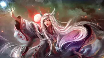 دانلود والپیپر متحرک کاگویا با قدرت الهی Kaguya With Divine Power (Honkai Impact 3rd)
