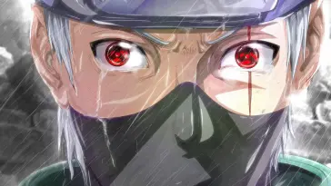 دانلود والپیپر متحرک کاکاشی هاتاکه در باران Naruto Kakashi Hatake