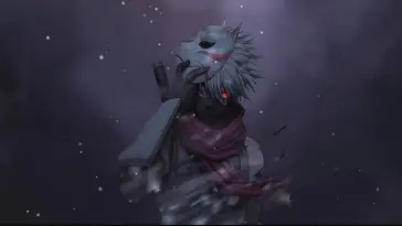دانلود والپیپر متحرک کاکاشی هاتاکه Kakashi Hatake با نقاب محافظ از ناروتو Naruto