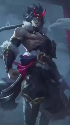 دانلود والپیپر متحرک کین اسنومون League of Legends Kayn Snow Moon