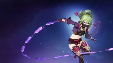 دانلود والپیپر متحرک کوکی شینوبو Genshin Impact Kuki Shinobu