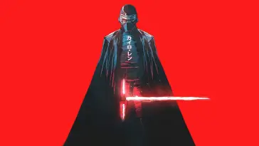 دانلود والپیپر متحرک شمشیر نوری کایلورن Kylo Ren از فیلم جنگ ستارگان Star Wars