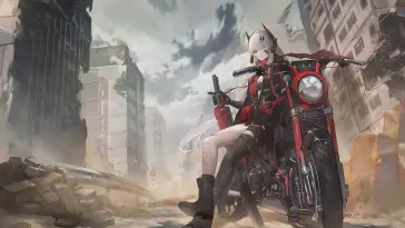 دانلود والپیپر متحرک رَم‌پیج موتور لوچیا Lucia's Bike Rampage