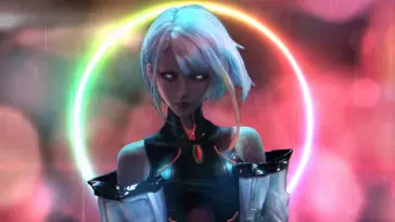 دانلود والپیپر متحرک لوسی زیر باران سایبرپانک ادجرانرز Lucy Rain Cyberpunk Edgerunners