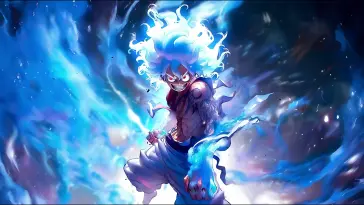 دانلود والپیپر متحرک وان‌پیس لافی گیر فایفت One Piece Luffy Gear 5th