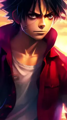 دانلود والپیپر متحرک لوفی Luffy شخصیت پادشاه King وان‌پیس One Piece
