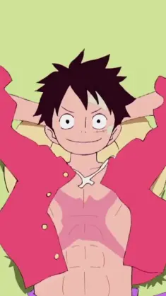 دانلود والپیپر متحرک لوفی در حال استراحت Luffy Relaxing از One Piece