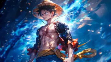 دانلود والپیپر متحرک لوفی Luffy With Scar Realistic از وان پیس One Piece