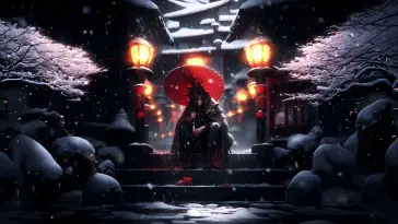 دانلود والپیپر متحرک مادارا در دهکده ژاپنی Naruto Madara Japanese Village