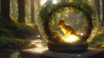 دانلود والپیپر متحرک اژدهای جادویی در کره Magical Dragon in Orb