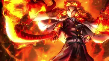 دانلود والپیپر متحرک رنکوکو هاشیرا شعله باشکوه Demon Slayer Rengoku