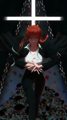 دانلود والپیپر متحرک ماکیما Chainsaw Man Makima