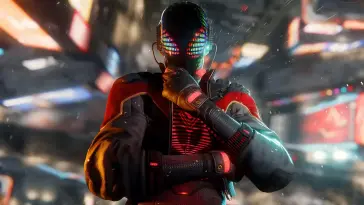 دانلود والپیپر متحرک مایلز مورالز سایبرپانک Miles Morales Cyberpunk