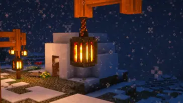 دانلود والپیپر متحرک ماین‌کرافت Minecraft – صحنه فانوس‌ها