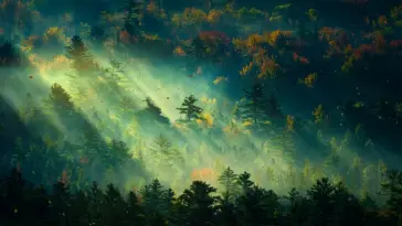 دانلود والپیپر متحرک جنگل صبحگاهی Morning Forest