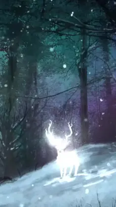 دانلود والپیپر متحرک گوزن افسانه‌ای Mythical Deer