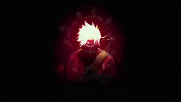 دانلود والپیپر متحرک ناروتو Naruto با شعله در تاریکی از سری ناروتو Naruto