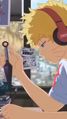 دانلود والپیپر متحرک ناروتو Naruto در سبک لو-فای Lofi
