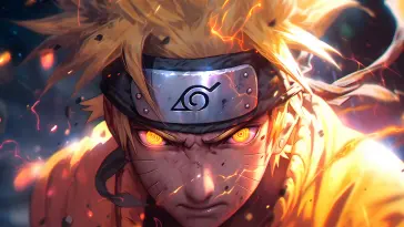 دانلود والپیپر متحرک ناروتو Naruto – چشمان نارنجی