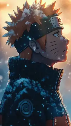 دانلود والپیپر متحرک ناروتو در زمستان Naruto Winter