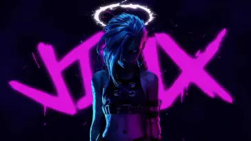 دانلود والپیپر متحرک جینکس نئون Neon Jinx (آرکین Arcane)