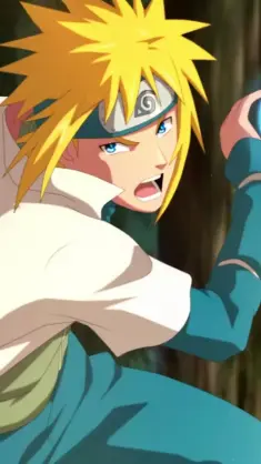 دانلود والپیپر متحرک میناتو نامیکازه Minato Namikaze ناروتو Naruto
