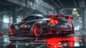 دانلود والپیپر متحرک نیسان جیتی‌آر آر۳۵ نیسمو Nissan GT-R R35 Nismo