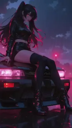 دانلود والپیپر متحرک نیسان سیلویا S13 توکیو Nissan Silvia S13 Tokyo